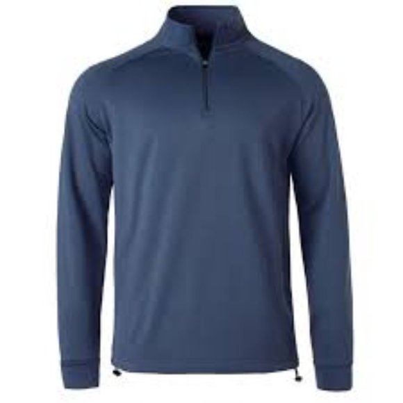 Dunning Golf men's blue 1/4 zip cinch waist pullover szXL - Picture 2 of 10